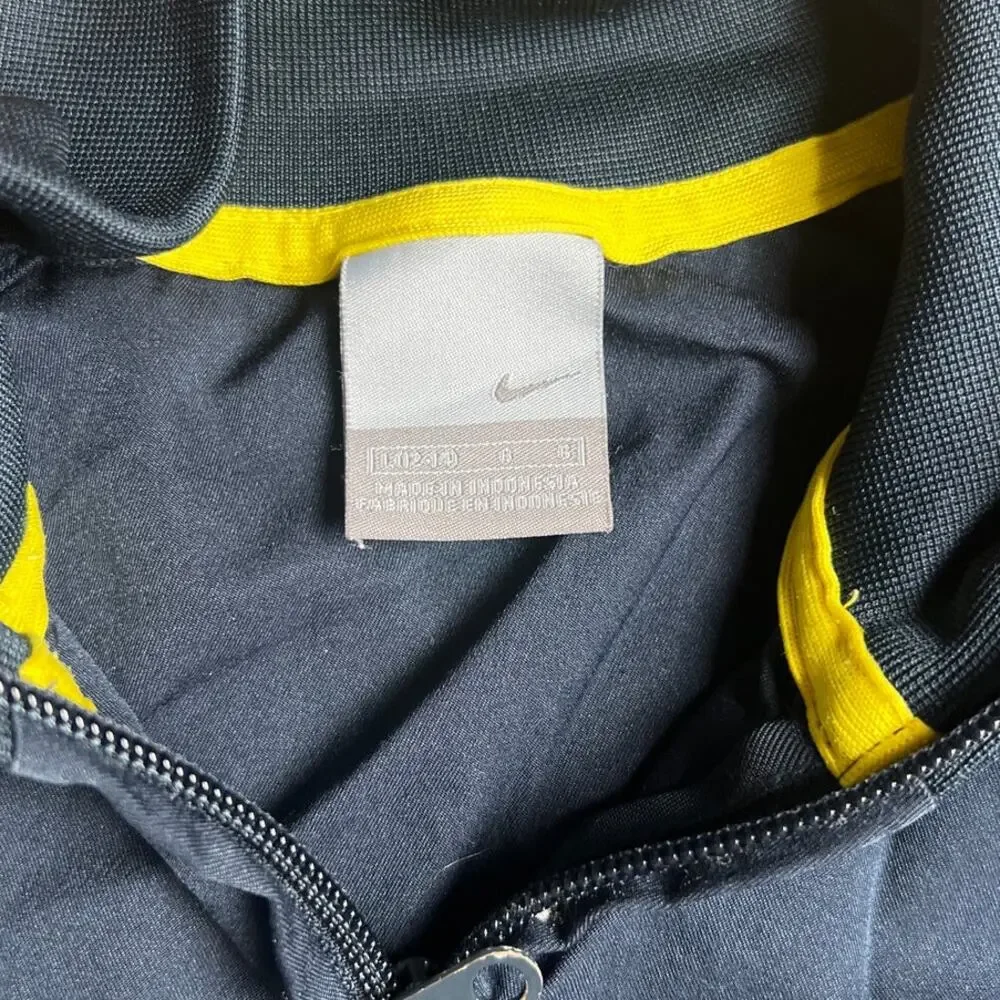 Vintage Nike Women's Blue Long Sleeve Jacket Full Zip Sportswear Size L
